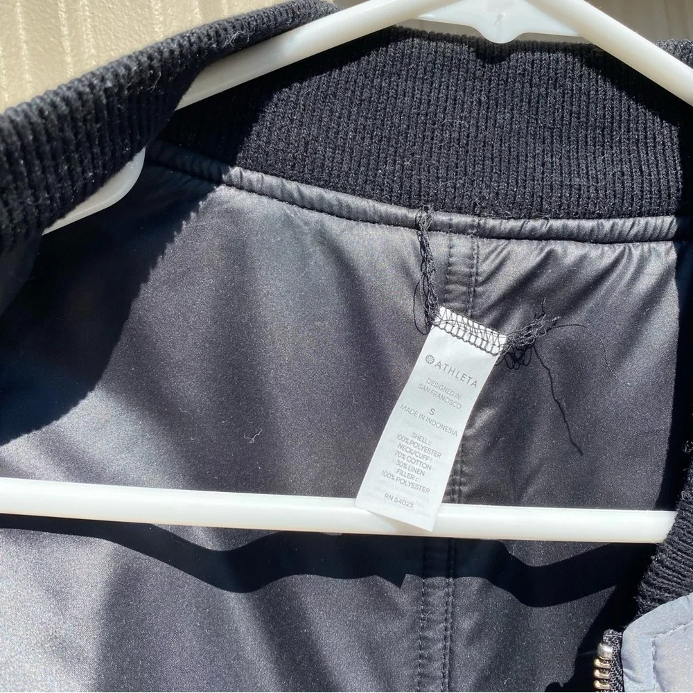 Athleta Reflective Reversible Bomber Jacket - Picture 5 of 11